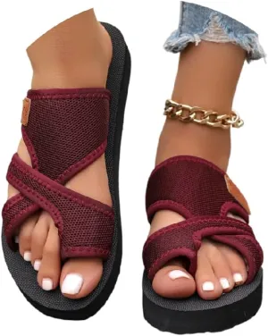 2025 Breathable Mesh Sandals for Women Avylays Orthopedic Sandals Women's Hollow Mesh Slide Sandals Arch Support Beach Slides