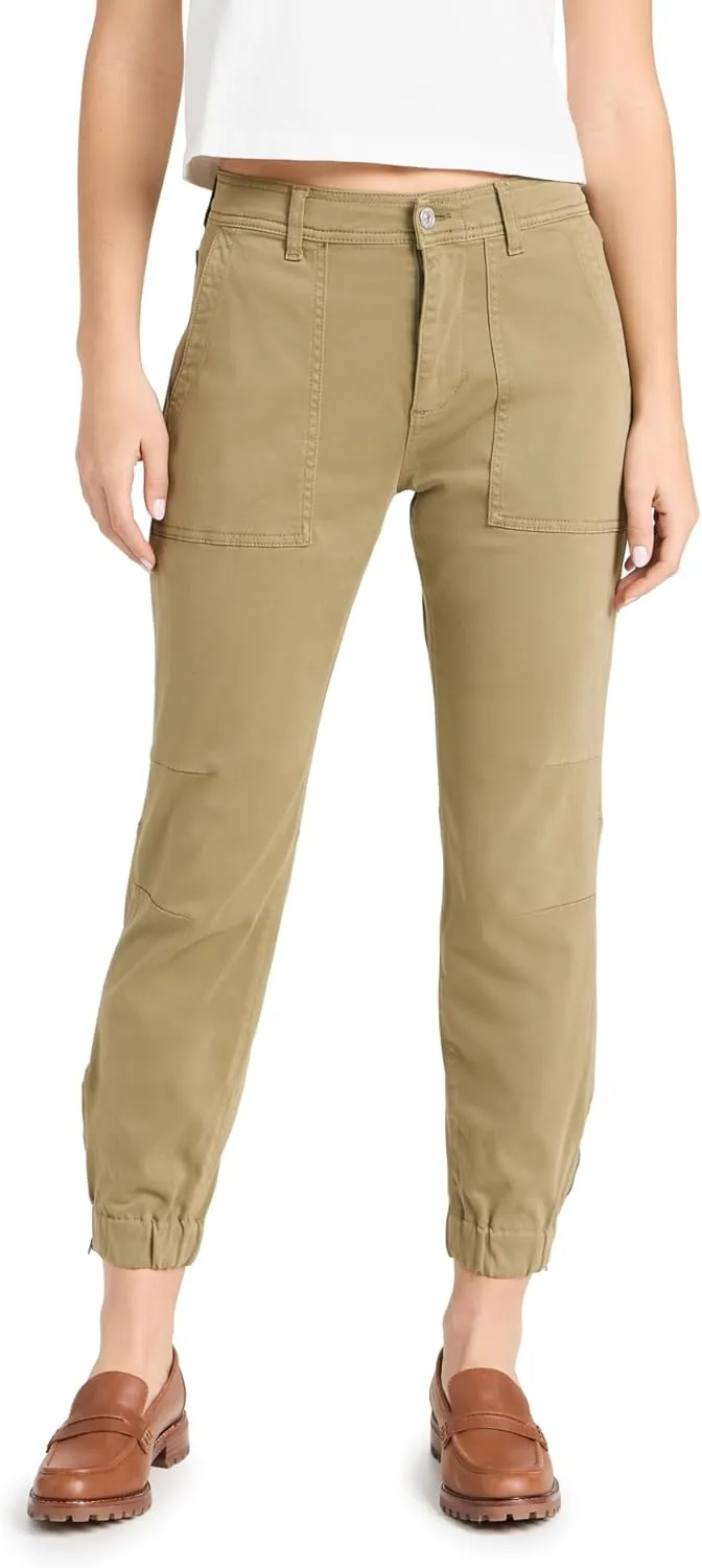 7 For All Mankind Women's Darted Boyfriend Joggers in Army