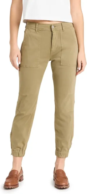 7 For All Mankind Women's Darted Boyfriend Joggers in Army