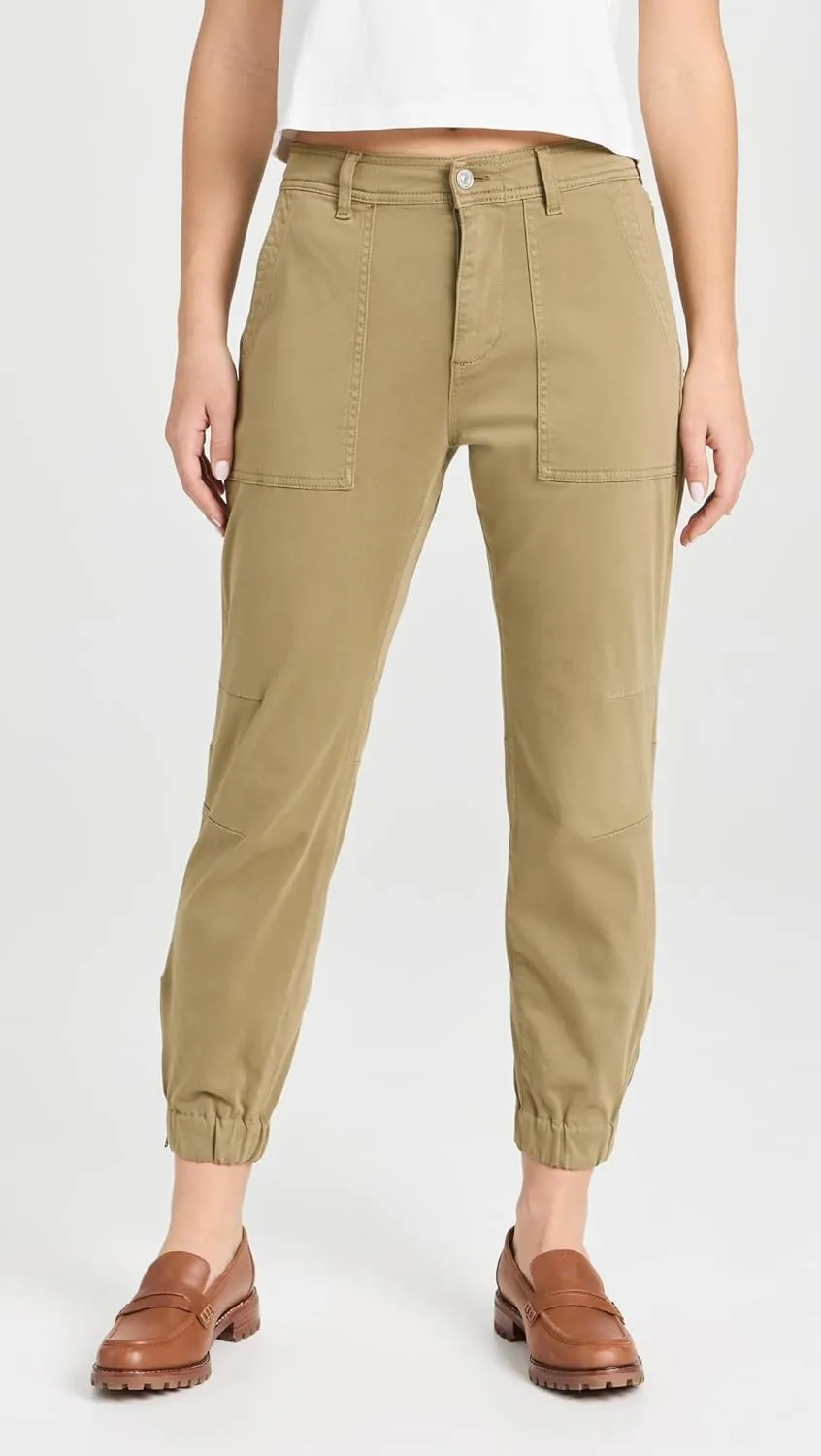7 For All Mankind Women's Darted Boyfriend Joggers in Army