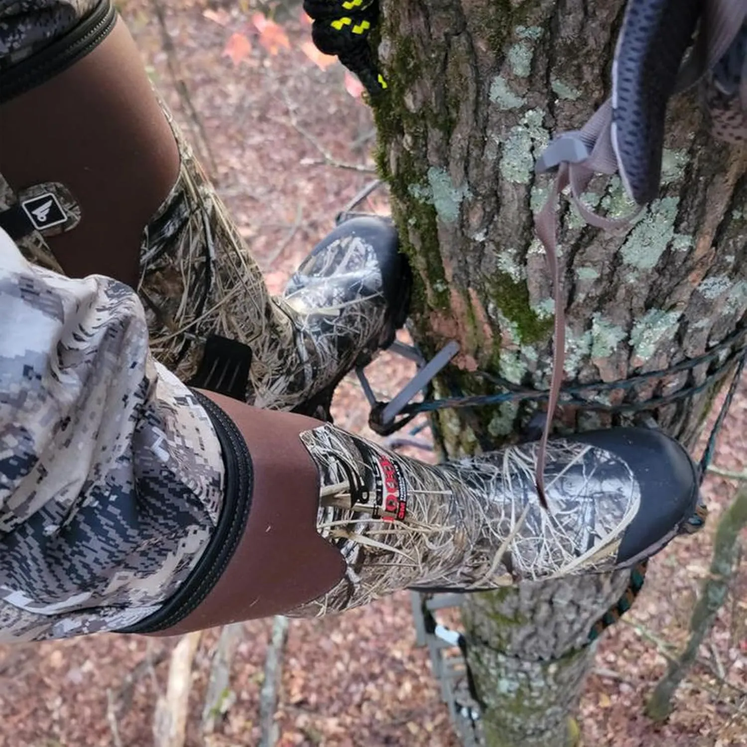 8 Fans Rubber Hunting Boots with 1000G Thinsulate Insulation,Next Camo Waterproof Rubber Mud Muck Boots with 5mm Neoprene for Men