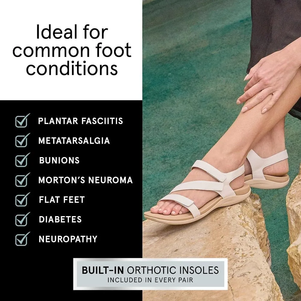 ABEO Oasis Women's Sandals | Metatarsal Support | Orthopedic Arch Support Comfort Sandals With Built-In Metatarsal Pads