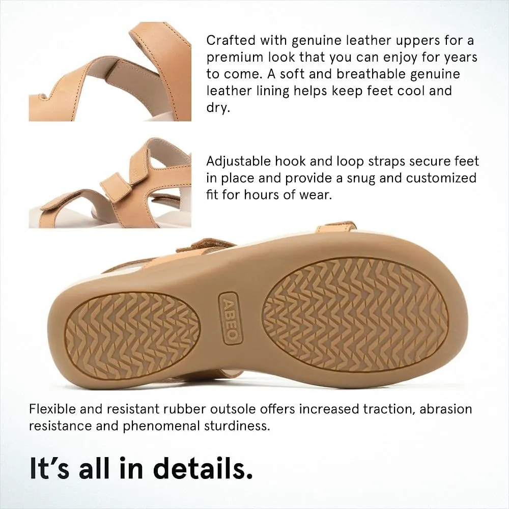 ABEO Oasis Women's Sandals | Metatarsal Support | Orthopedic Arch Support Comfort Sandals With Built-In Metatarsal Pads