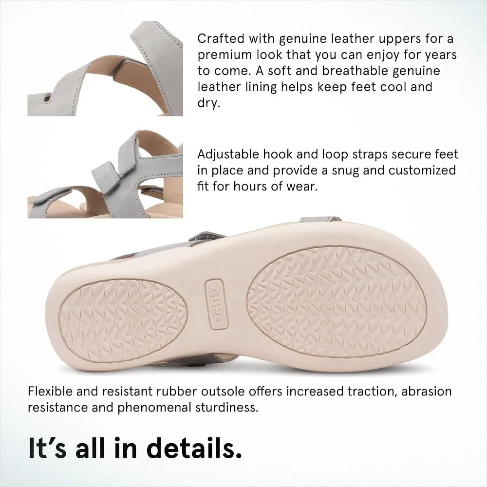 ABEO Oasis Women's Sandals | Metatarsal Support | Orthopedic Arch Support Comfort Sandals With Built-In Metatarsal Pads