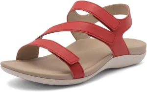 ABEO Women's Oasis Sandals | Orthopedic Arch Support | Plantar Fasciitis Relief | Comfortable Wedge Sandals - Blue