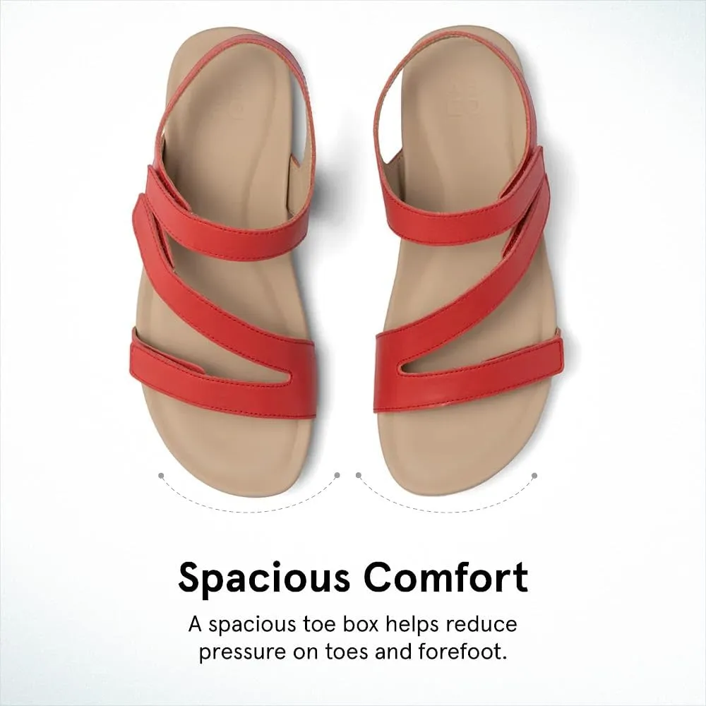 ABEO Women's Oasis Sandals | Orthopedic Arch Support | Plantar Fasciitis Relief | Comfortable Wedge Sandals - Blue