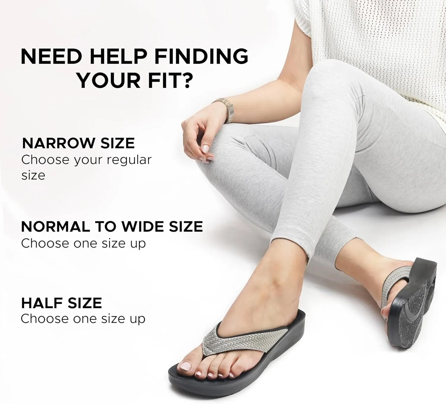 AEROTHOTIC Arch Support Flip Flops for women Stylish Cushioned Padded Straps with Soft Toe Post Slip on Footwear Dressy Travel Recovery Outdoor Comfortable Walking Women Sandals