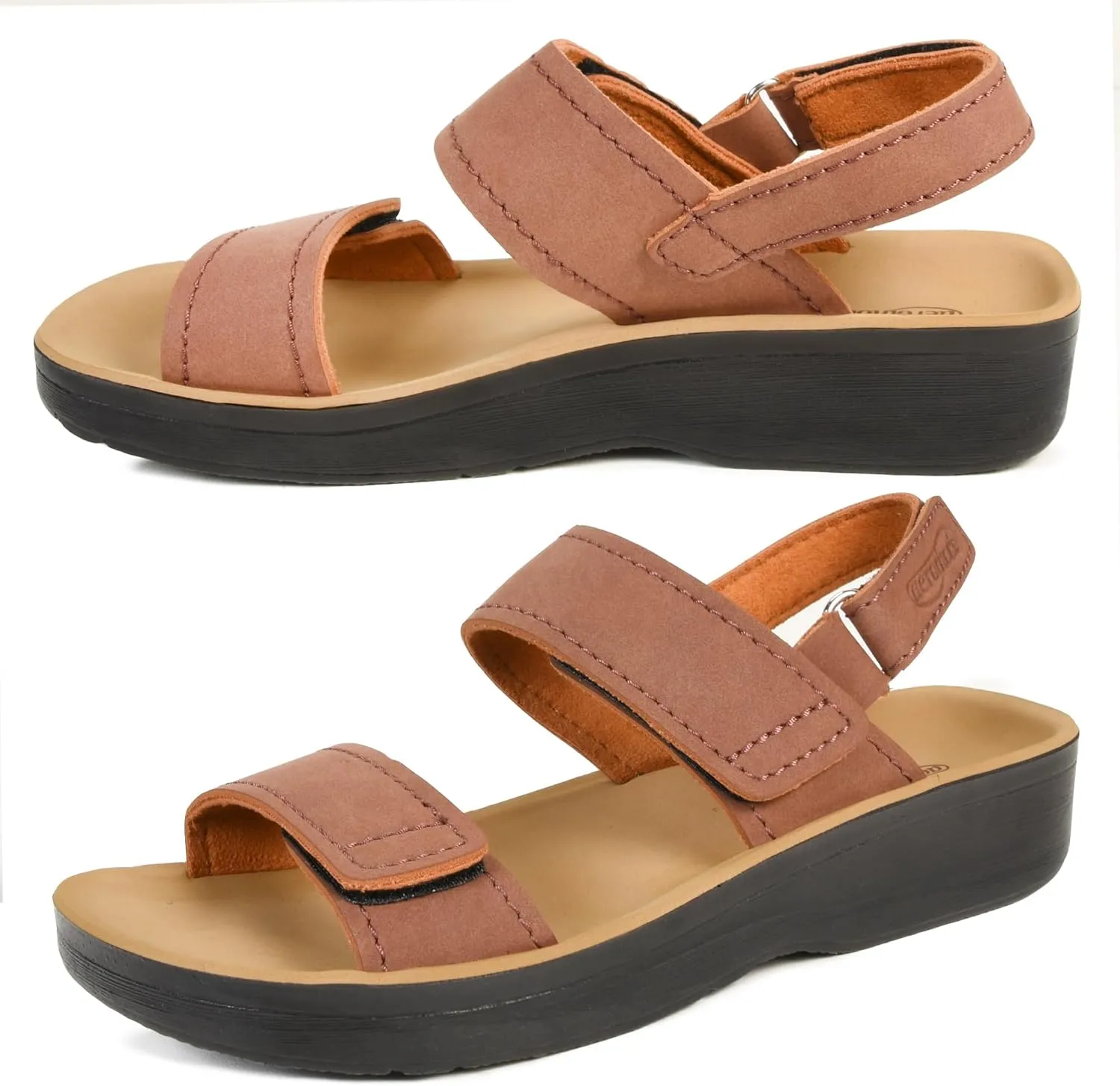 AEROTHOTIC Comfortable Sports Sandals for Women Athletic Outdoor Walking Hiking Cushioned Memory Foam Adjustable BackStrap Beach Sandals with Arch Support
