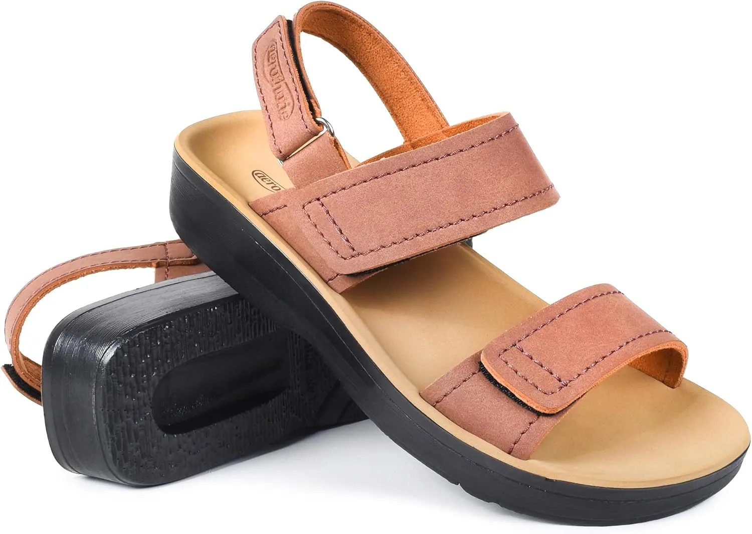 AEROTHOTIC Comfortable Sports Sandals for Women Athletic Outdoor Walking Hiking Cushioned Memory Foam Adjustable BackStrap Beach Sandals with Arch Support