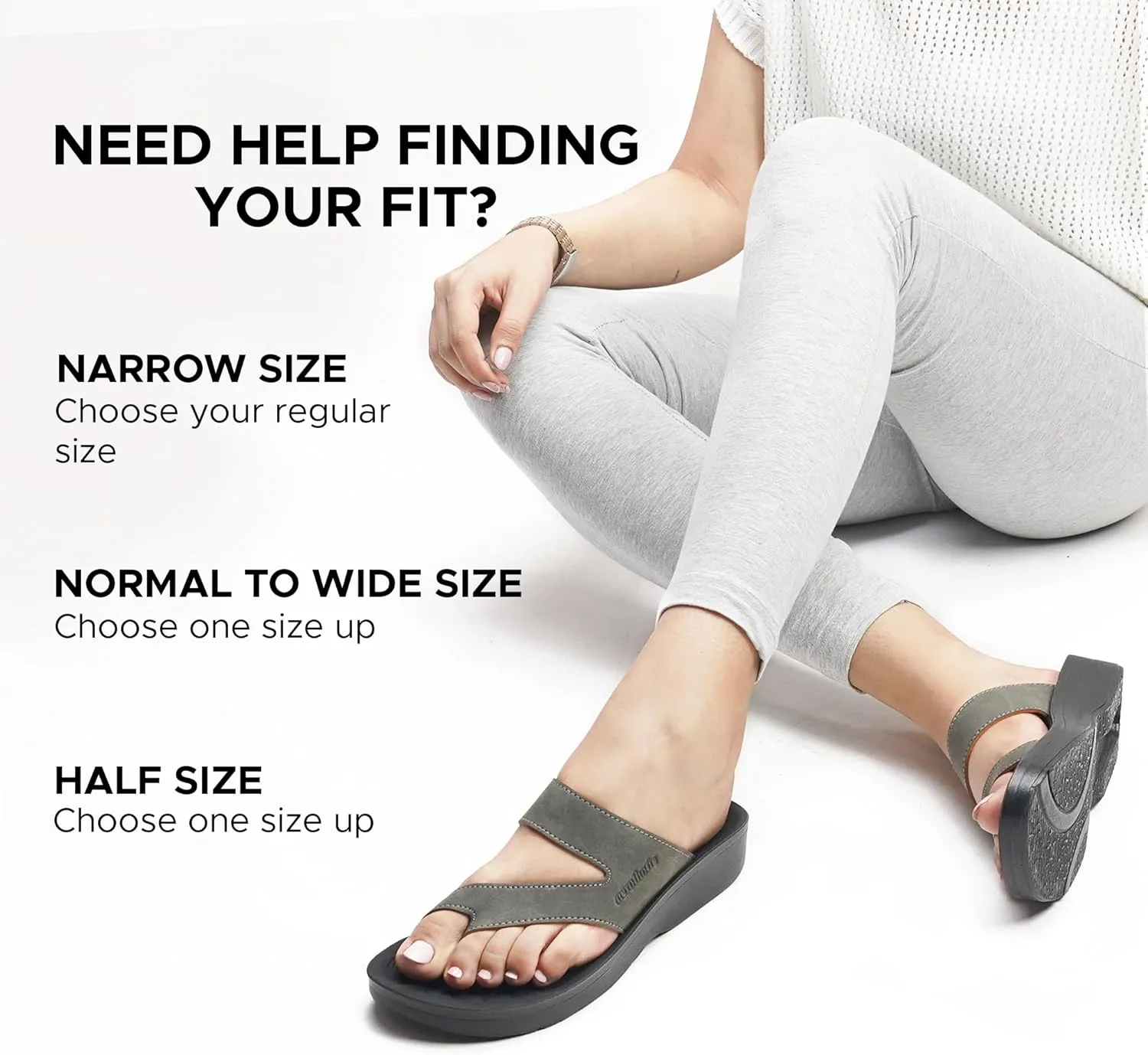 AEROTHOTIC Comfy Arch Support flip flops for women Split Toe Stylish Cushioned Strap with non-slip footbed Walking Dressy Sandals Indoor and Outdoor