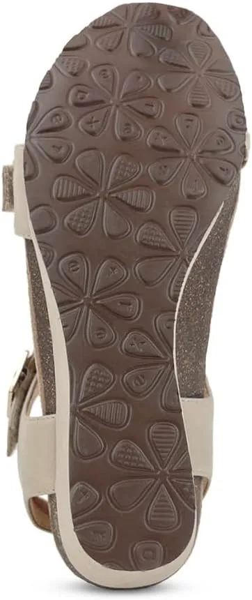 Aetrex Women's Grace Orthopedic Adjustable Woven Wedge Sandals - Ankle Strap Arch Support Platform Wedge Shoes