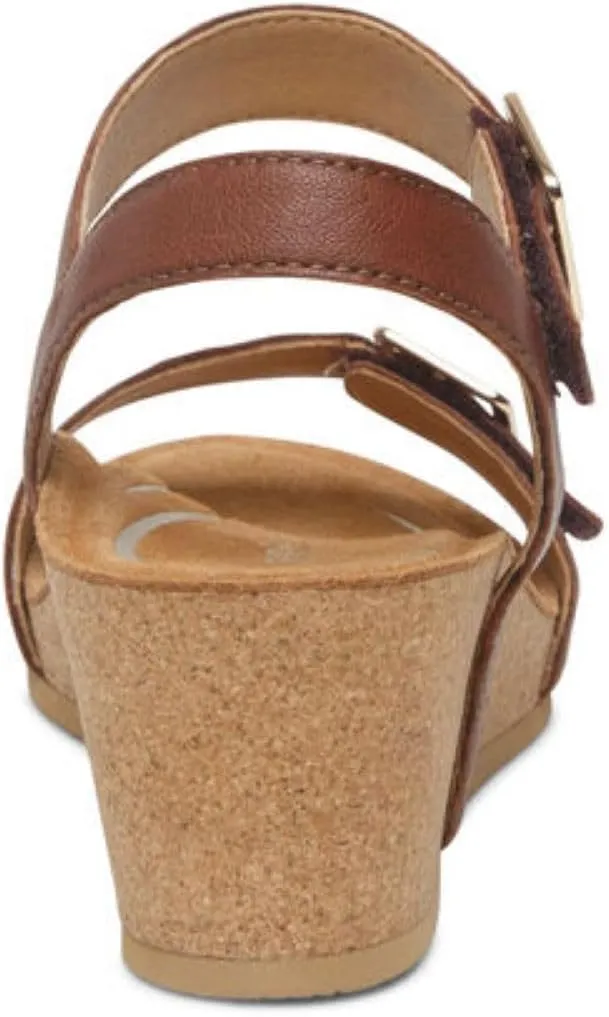 Aetrex Women's Lexa Orthopedic Adjustable Ankle Strap Arch Support Wedge Sandals