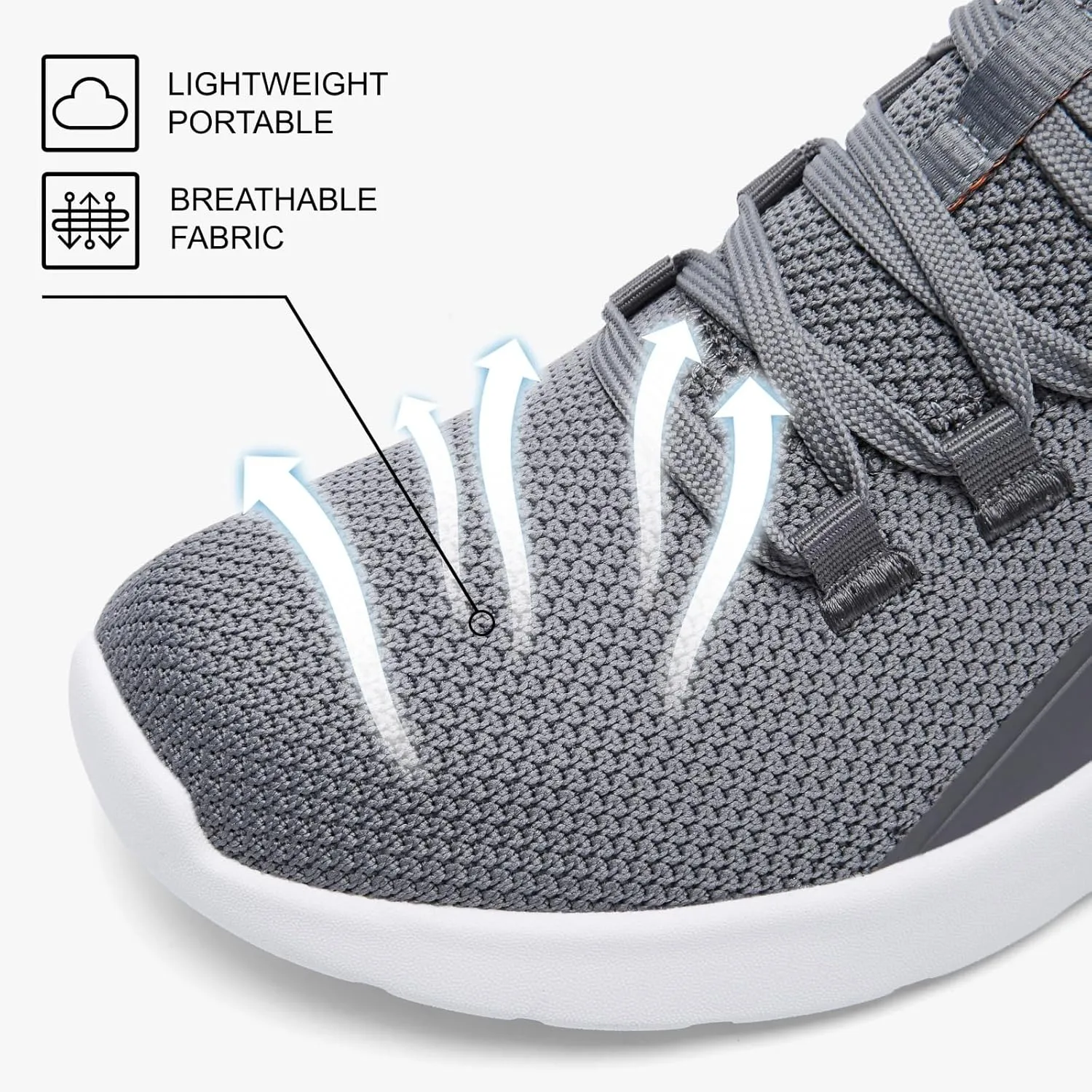 ALEADER Men's Energycloud Slip On Running Walking Shoes Cushion Lightweight Sneakers