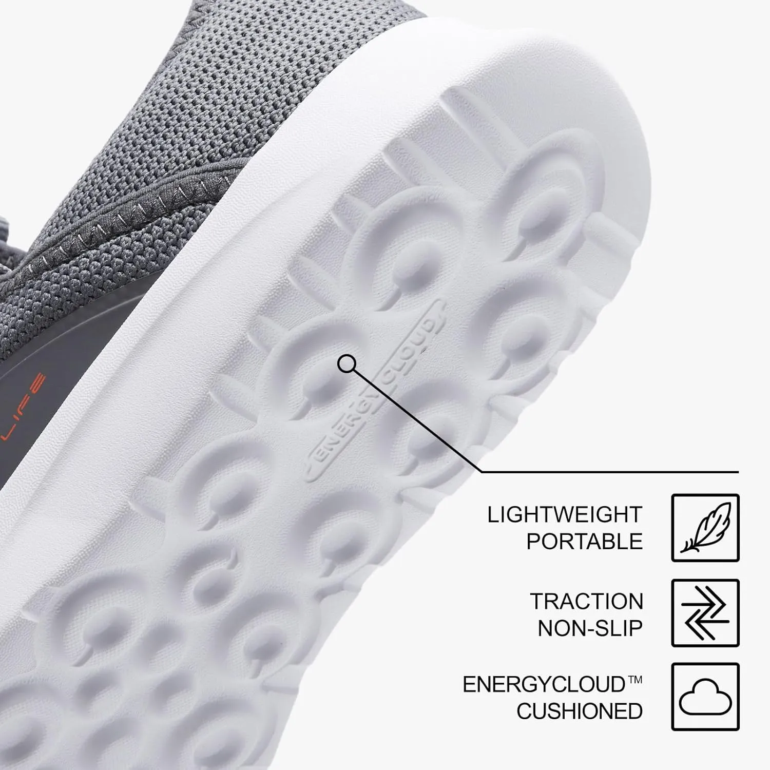 ALEADER Men's Energycloud Slip On Running Walking Shoes Cushion Lightweight Sneakers