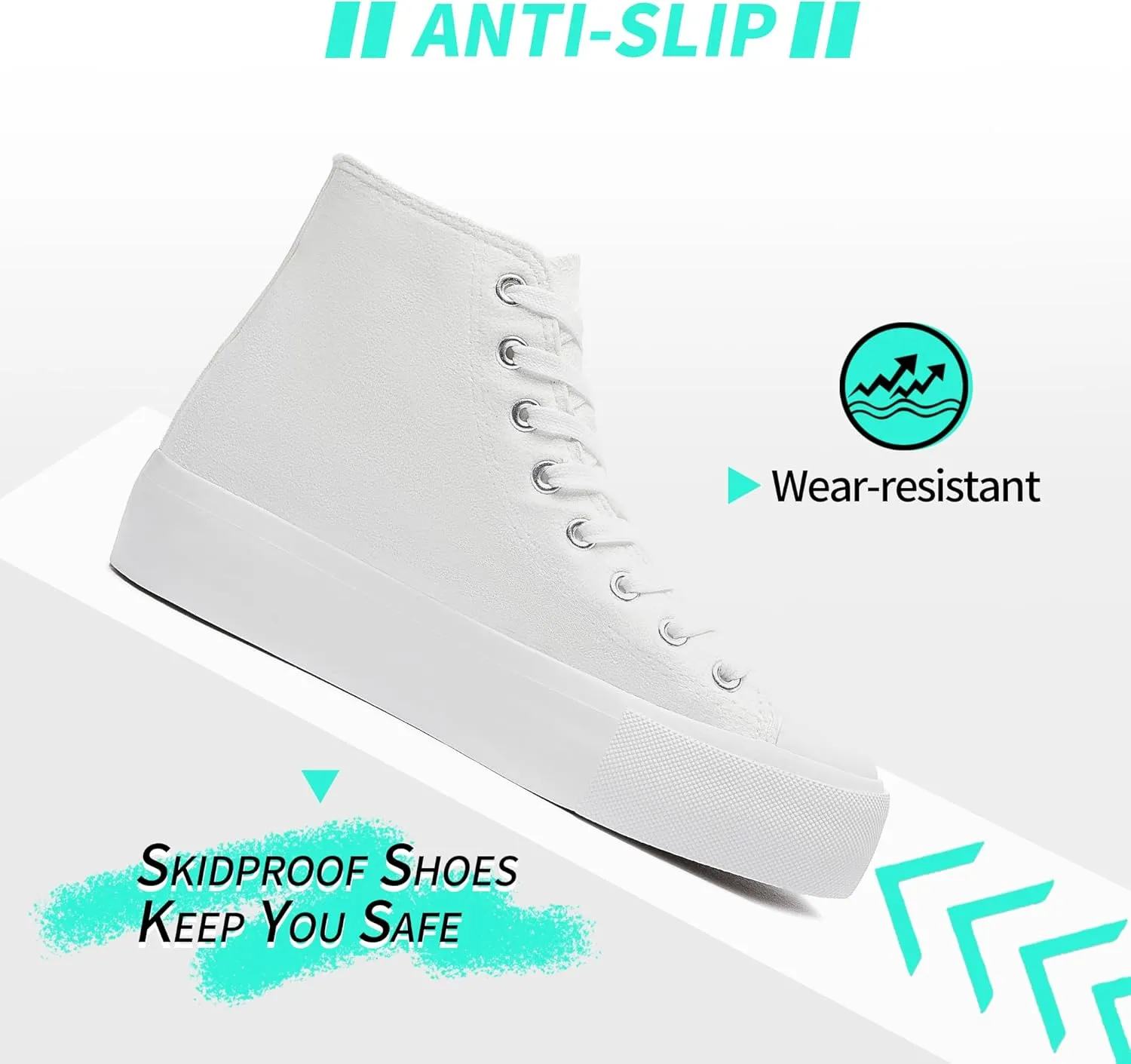 ALTOCIS Women's Comfortable Platform High Top Sneakers, Casual Mid Top Sneaker for Women, Cute Faux Suede Fashion Sneakers, Classic Lace Up Walking Shoes