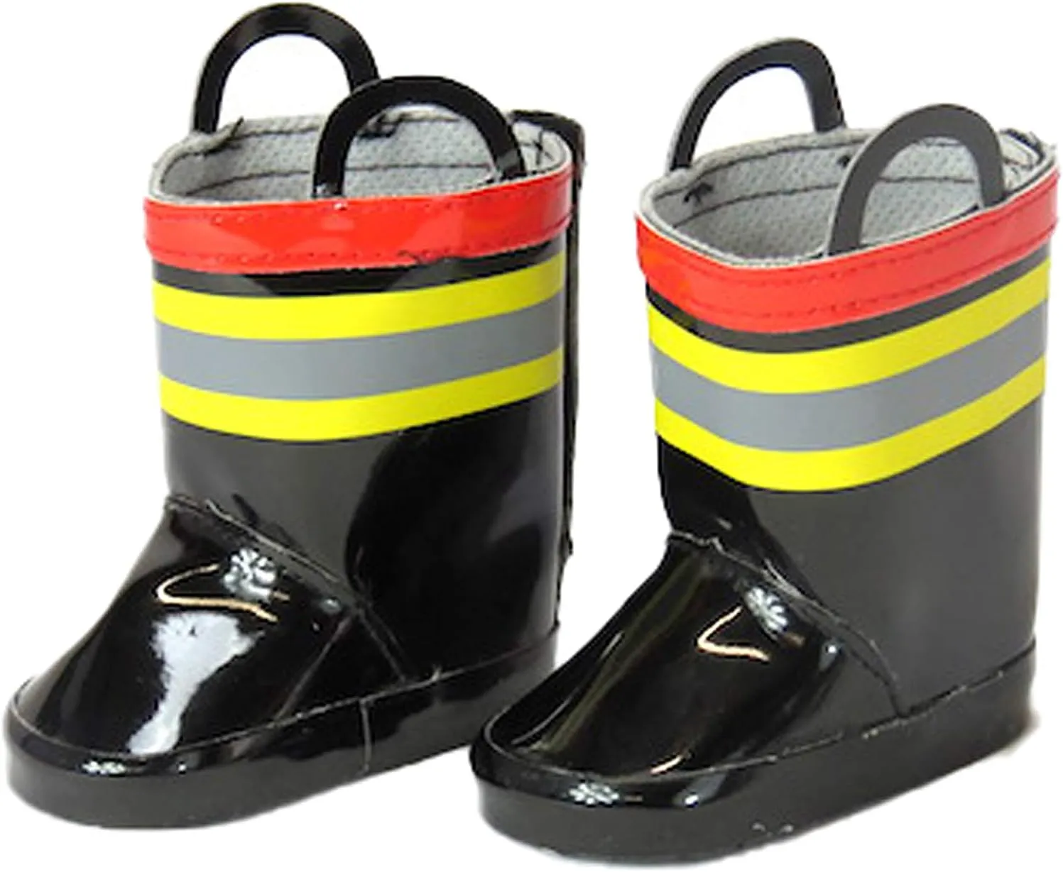 American Fashion World Fireman Firefighter Boots for 18-Inch Dolls | Premium Quality & Trendy Design | Dolls Shoes | Shoe Fashion for Dolls for Popular Brands