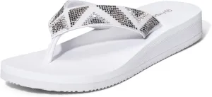 Ampeo Women's Arch Support Flip Flops Comfortable Casual Summer Beach Thong Sandals