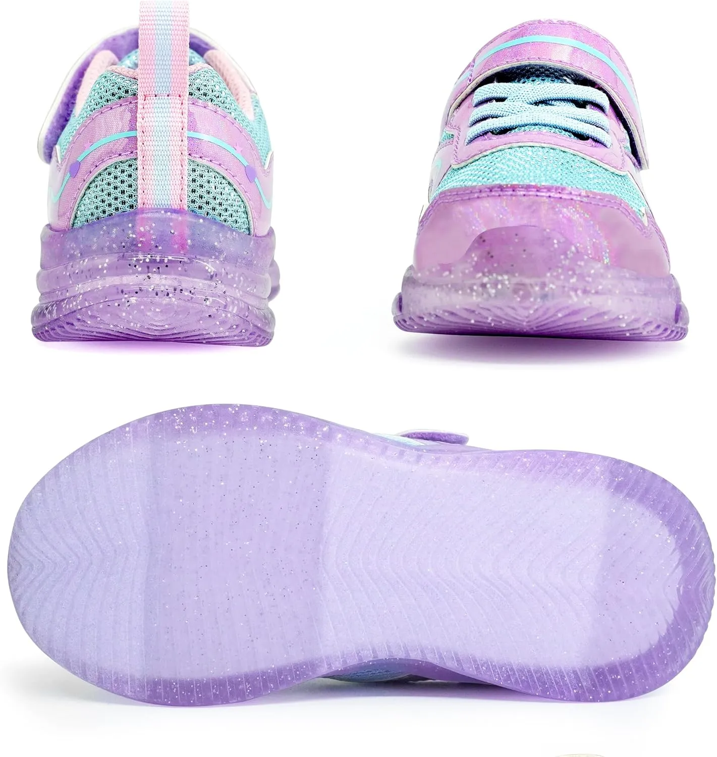 AMZZPIK Light Up Shoes for Boys Girls Toddler LED Flashing Sneakers Breathable Sport Walking Shoes for Kids