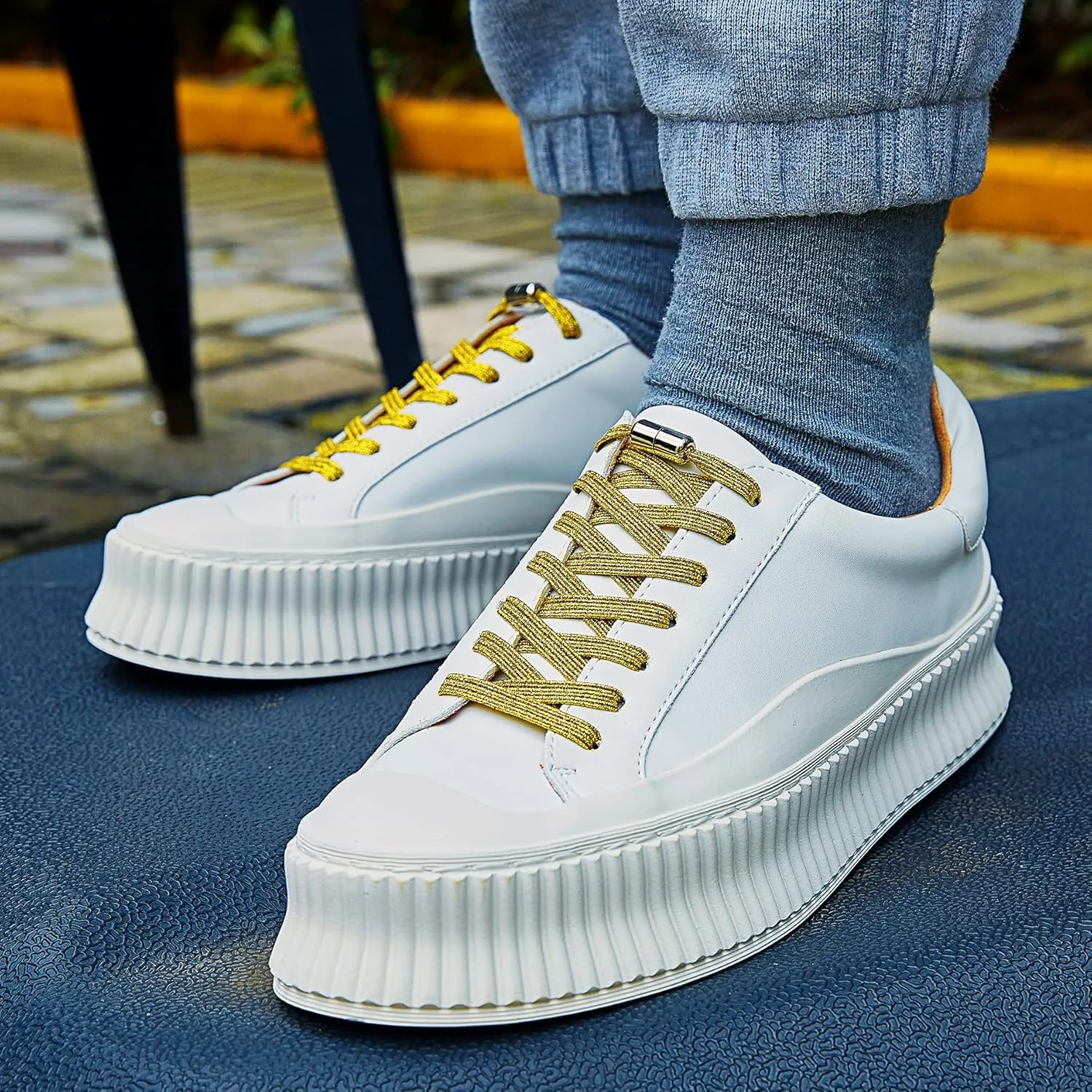 anan520 2 Pairs Elastic No Tie Shoelaces for Adults and Kids，Tieless Elastic Shoe Laces for Sneaker