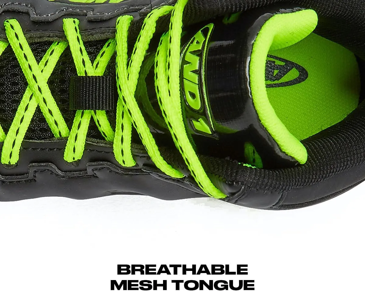 AND1 Showout Girls & Boys Basketball Shoes Kids, Boys High Top Sneakers, Youth Size 1 to 7 Kids Basketball Shoes Boys