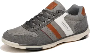 ARRIGO BELLO Men Shoes Casual Sneakers Fashion Low-Top Leather Non-Slip Walking Trainers Size 8-12