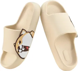 ASONGMAKE Pillow Slippers for Women and Men Cute Animal Shower Slides with Non-slip Quick Drying Soft Open Toe Sandals for House Bathroom Spa Indoor Outdoor
