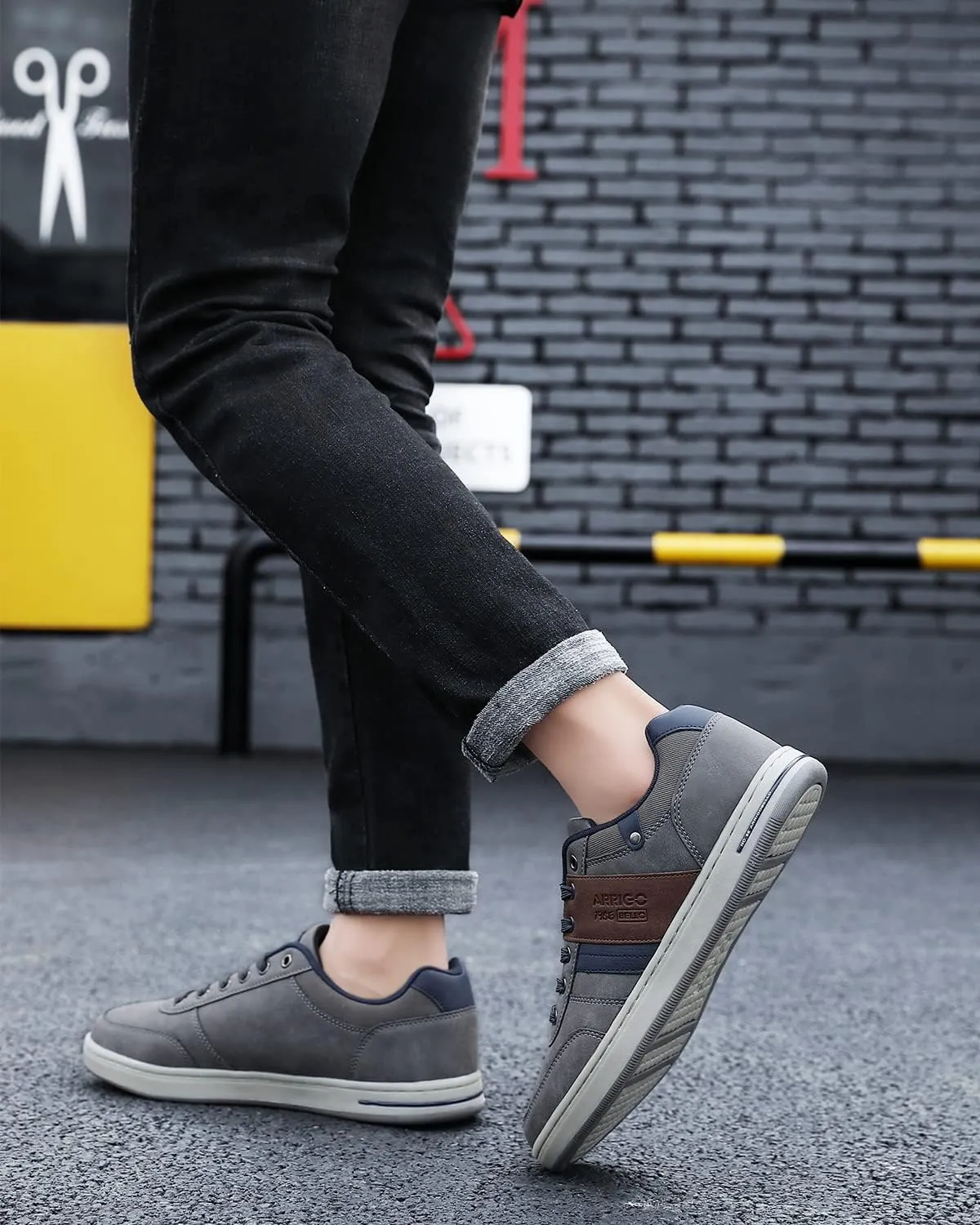 ASTERO Shoes for Men Casual Stylish Sneakers Dress Non-Slip Low Top Walking Shoes