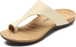 Athlefit Orthopedic Sandals for Women Arch Support Flip Flops Comfortable Walking Orthotic Thong Sandals
