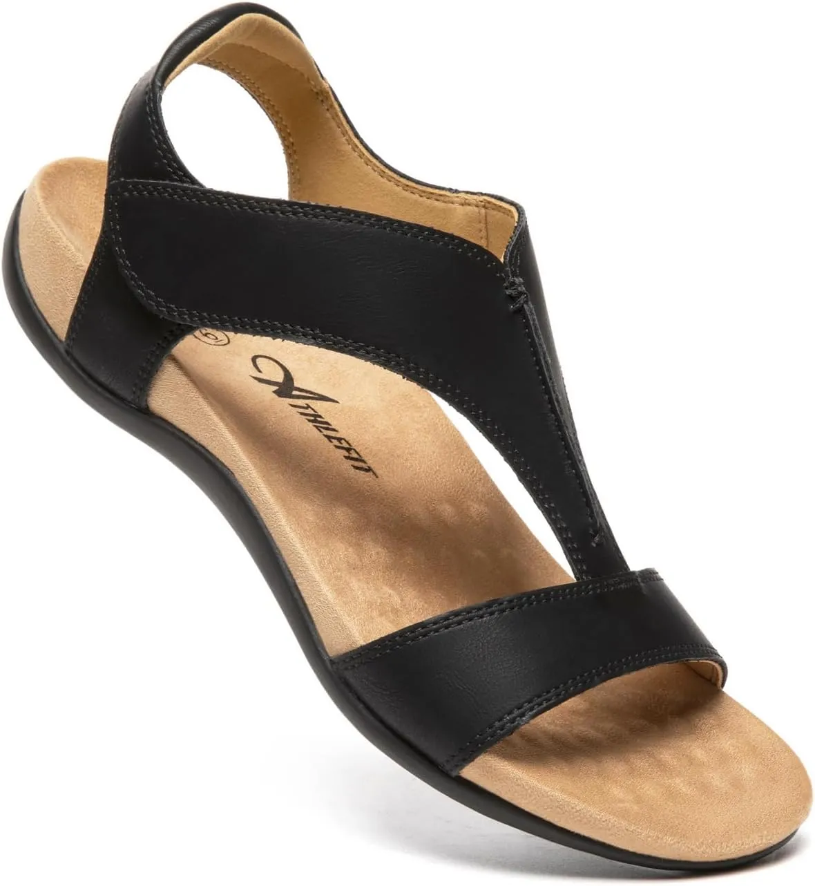 Athlefit Orthopedic Sandals for Women Comfortable Beach Orthotic Sandals with Arch Support