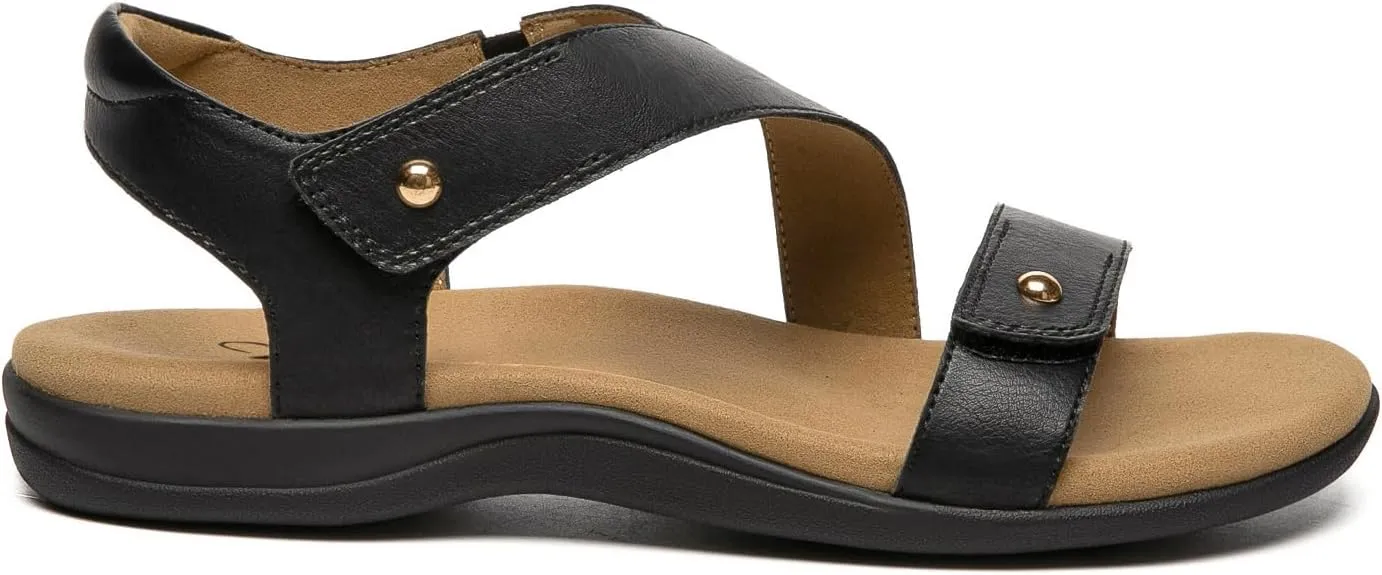 Athlefit Women's Comfortable Orthopedic Sandals with Arch Support Adjustable Walking Casual Orthotic Sandals