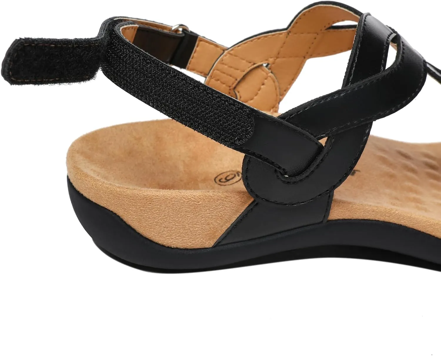 Athlefit Women's Orthopedic Arch Support Sandals Comfortable Thong T-Strap Orthotic Casual Flat Sandals