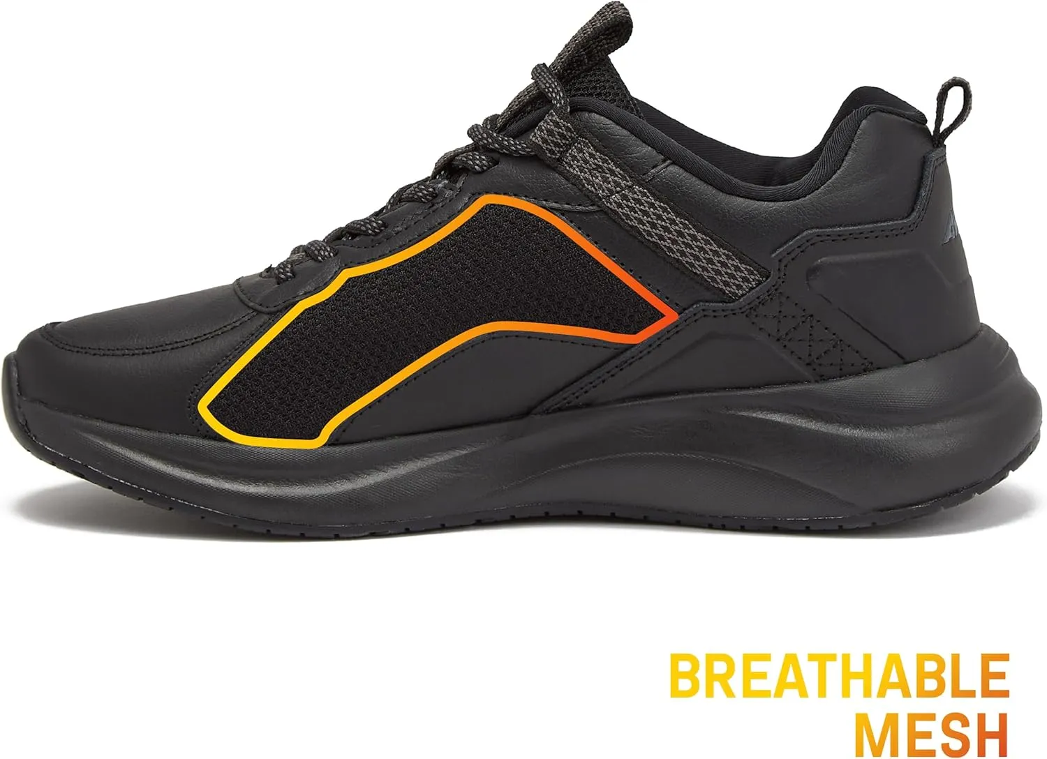 Avia Canyon SR Black Non Slip Shoes for Women, Water Resistant Women's Restaurant, Work & Food Service Sneakers - Black, Medium or Wide