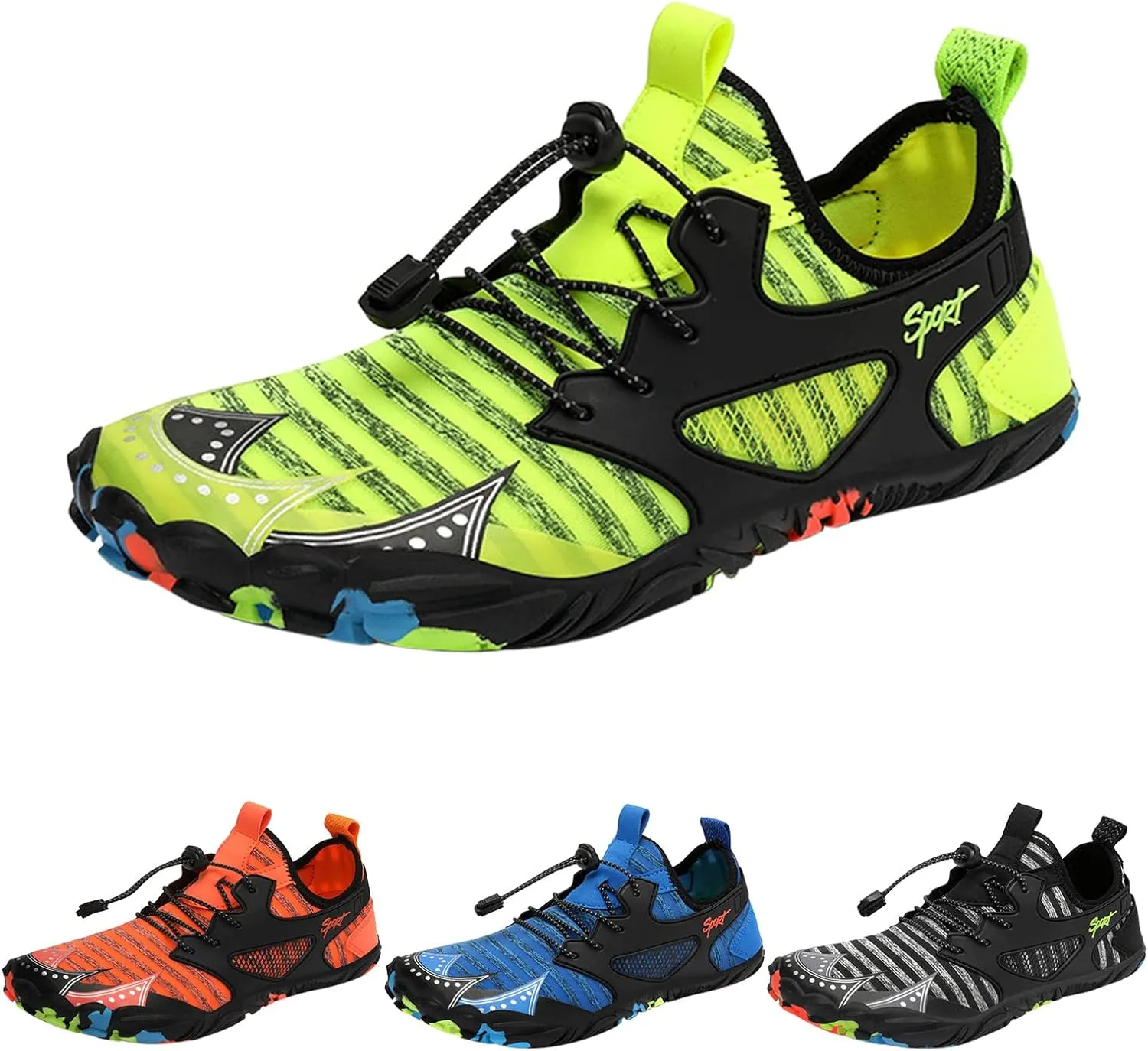 Barefoot Water Shoes Men Women Quick Dry Aqua Swim Beach Pool Surf Hiking Kayaking Outdoor Sports Shoes Lightweight Non Slip Breathable