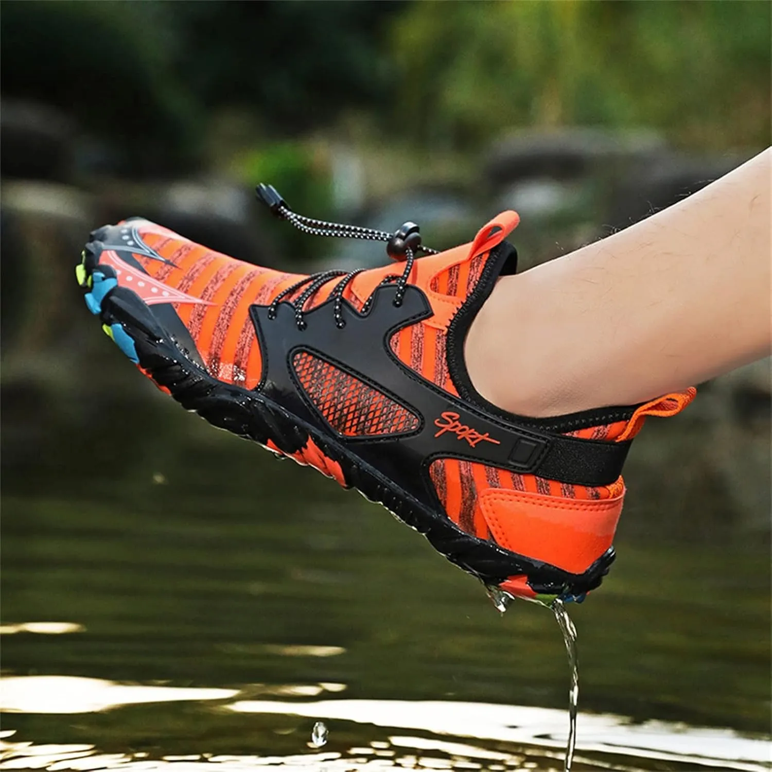 Barefoot Water Shoes Men Women Quick Dry Aqua Swim Beach Pool Surf Hiking Kayaking Outdoor Sports Shoes Lightweight Non Slip Breathable