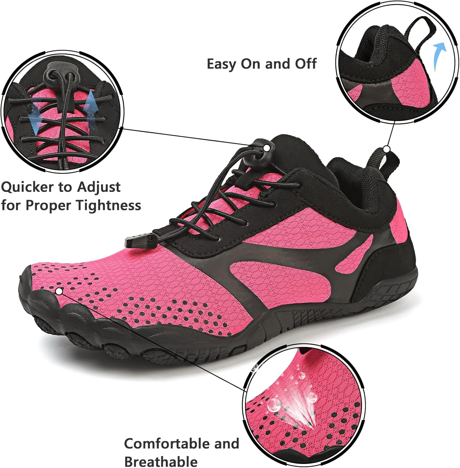 Barefoot Water Shoes Mens Womens Minimalist Cross Training Shoes with Wide Toe Box Athletic Zero Drop Trail Walking Hiking Running Sneakers