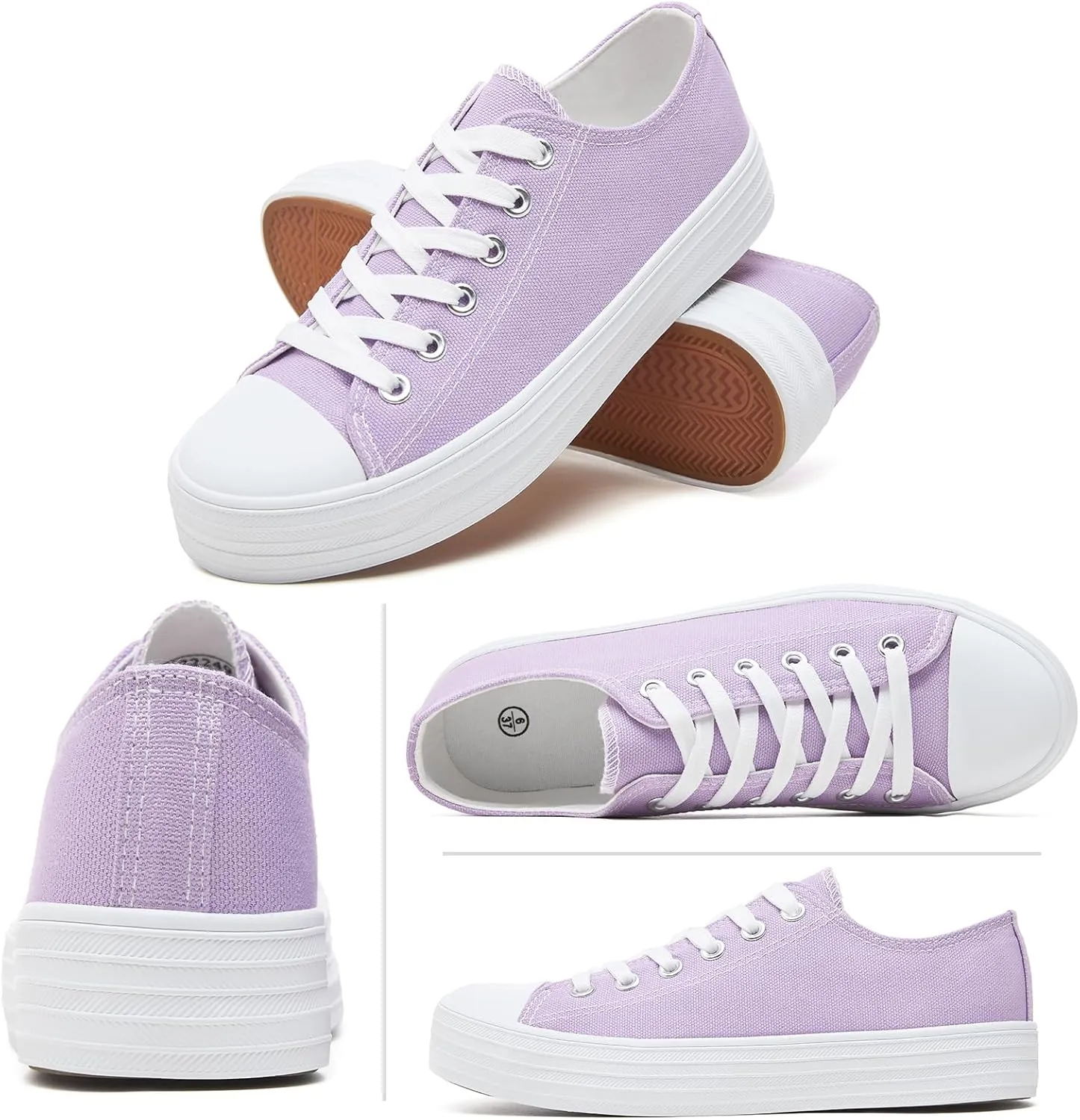 BENPAO Womens White Canvas Sneakers Casual Tennis Shoes for Women Black Fashion Sneakers Comfortable Low Top Walking Shoes