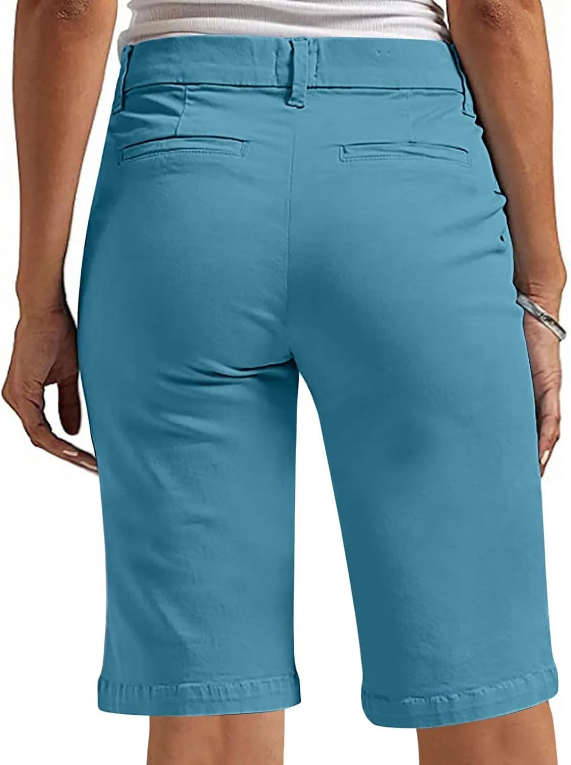 Bermuda Shorts for Women Trendy 2025 Casual Summer High Waisted Chino Shorts Straight Leg Hiking Vacation Outfits