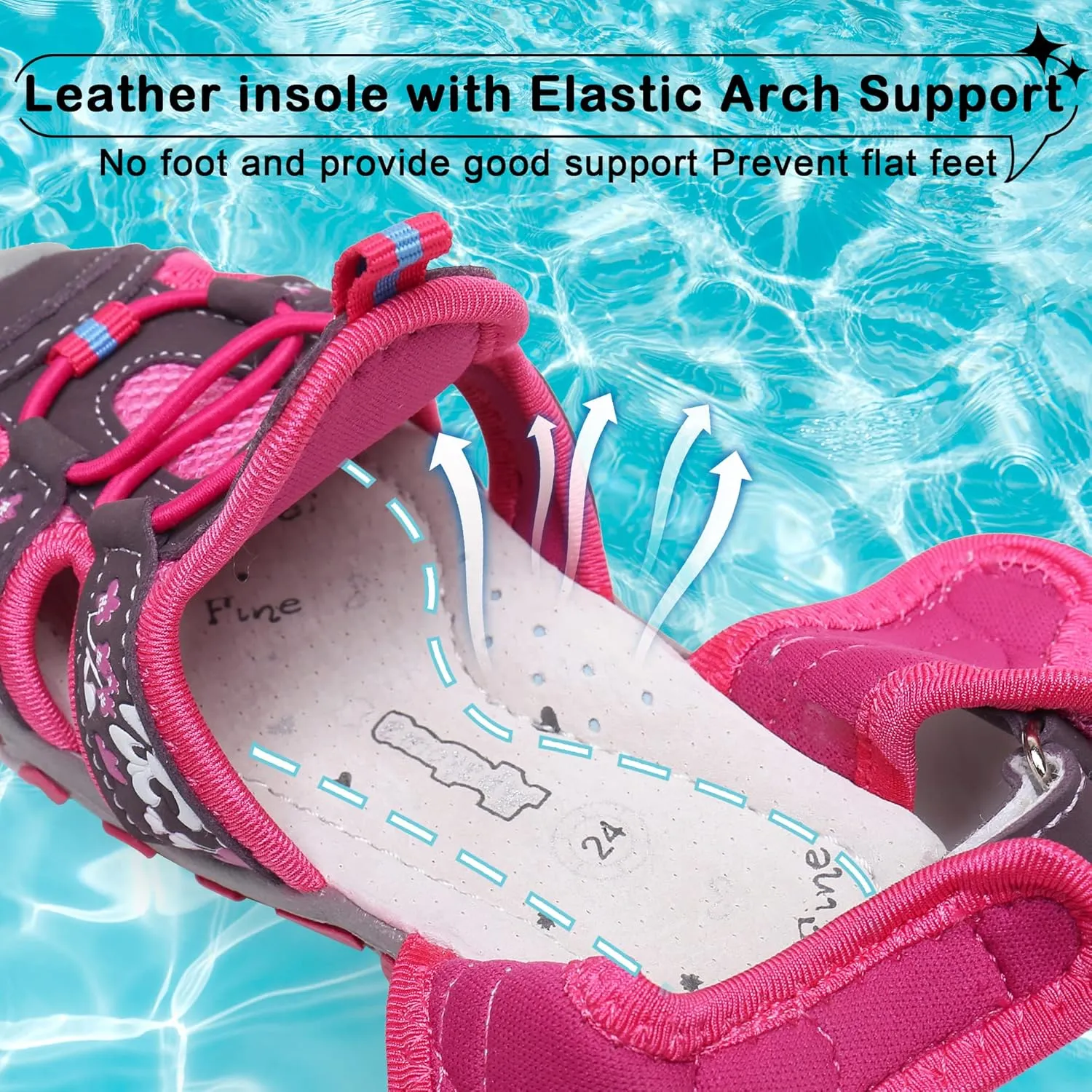 Blikcon Boys Girls Sandals Close Toe Outdoor Soft Sole Summer Sandals (Toddler/Little Kid)