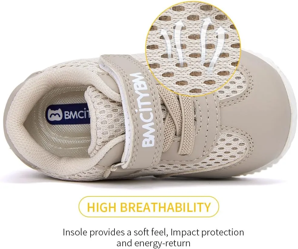 BMCiTYBM Baby Walking Sneakers Mesh Barefoot Boys Girls Breathable Shoes