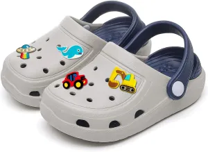 Boys Girls Toddler Clogs Little Kids Slip on Slides Sandals Truck Car Bunny Summer Water Shoes Garden Beach Pool Outdoor Bathing Shower Slippers