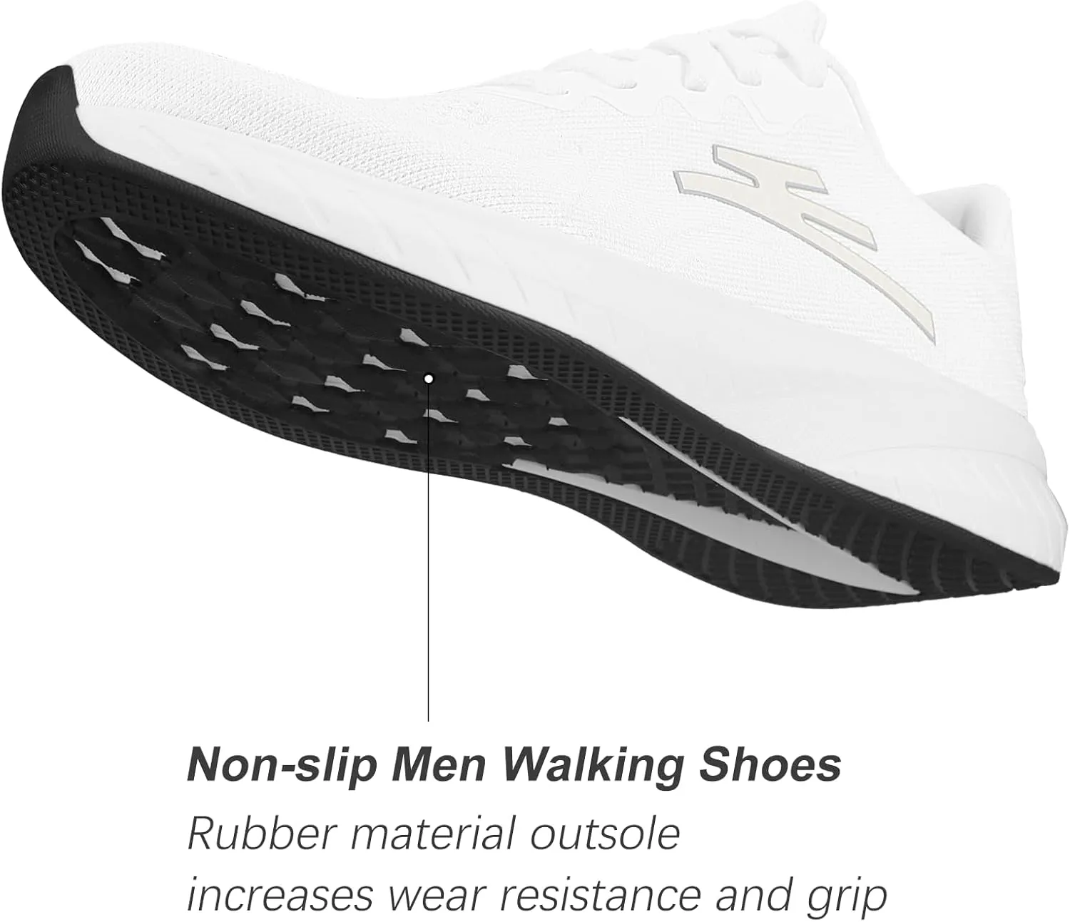 Breathable Running Shoes for Men Anti-Slip Mens Athletic Shoes Lightweight Mens Slip-On Walking Sneakers for Gym Jogging Sports and Workout