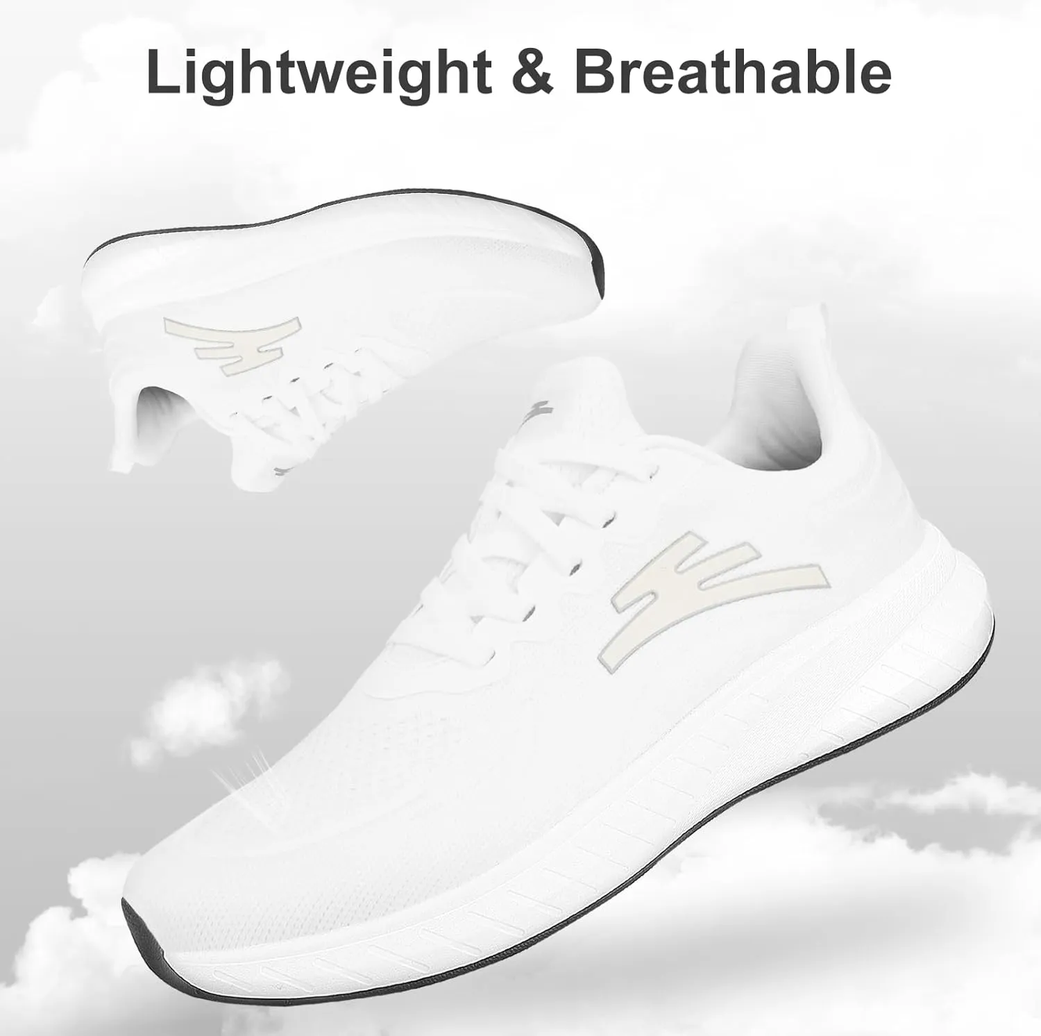 Breathable Running Shoes for Men Anti-Slip Mens Athletic Shoes Lightweight Mens Slip-On Walking Sneakers for Gym Jogging Sports and Workout
