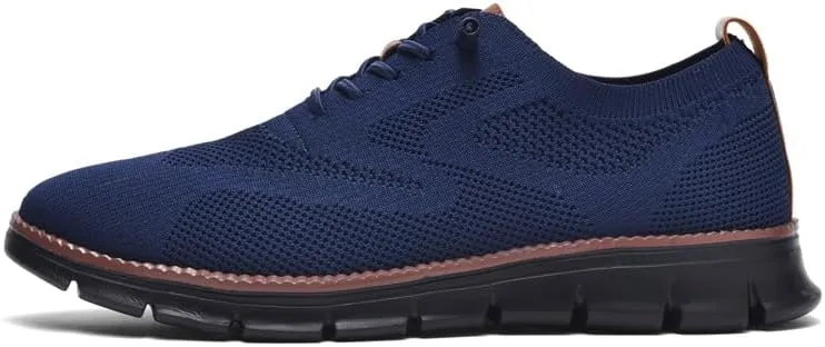 Breeze Shoes for Men Oxfords Lace-Up Lightweight Casual Walking Shoes Comfortable Dress Shoes for Men