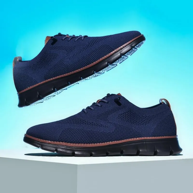 Breeze Shoes for Men Oxfords Lace-Up Lightweight Casual Walking Shoes Comfortable Dress Shoes for Men