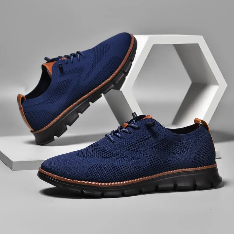 Breeze Shoes for Men Oxfords Lace-Up Lightweight Casual Walking Shoes Comfortable Dress Shoes for Men