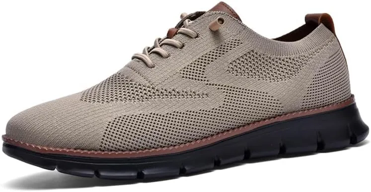 Breeze Shoes for Men Oxfords Lace-Up Lightweight Casual Walking Shoes Comfortable Dress Shoes for Men
