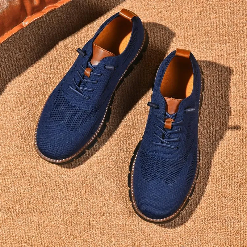 Breeze Shoes for Men Oxfords Lace-Up Lightweight Casual Walking Shoes Comfortable Dress Shoes for Men