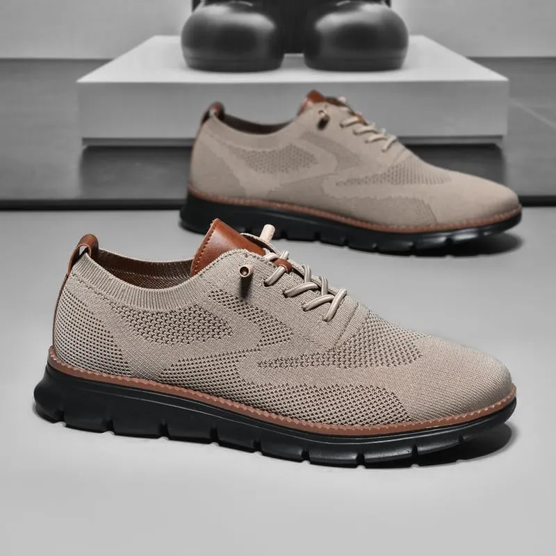 Breeze Shoes for Men Oxfords Lace-Up Lightweight Casual Walking Shoes Comfortable Dress Shoes for Men