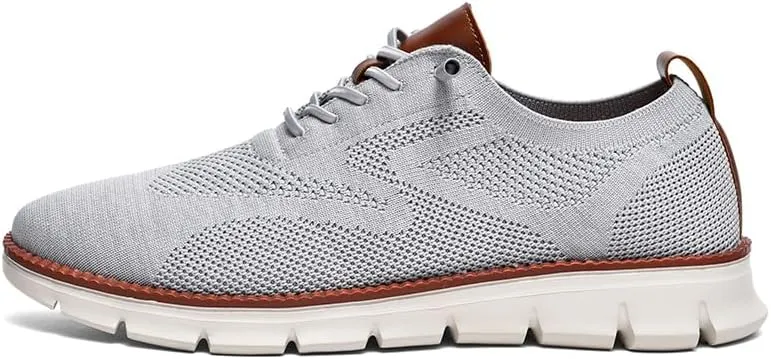 Breeze Shoes for Men Oxfords Lace Up Walking Comfortable Business Casual Shoes Wearbreeze Urban Mesh Dress Sneakers