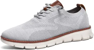 Breeze Shoes for Men Oxfords Lace Up Walking Comfortable Business Casual Shoes Wearbreeze Urban Mesh Dress Sneakers